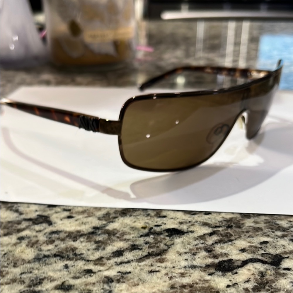 A/X Armani Exchange Brown Shield Sunglasses